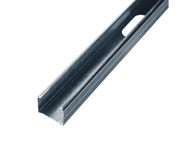Montante galvanizado para tabiques 300x4,6x3,4/3,6 cm
