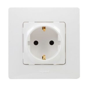 Base Enchufe Schuko Legrand Niloé Blanco
